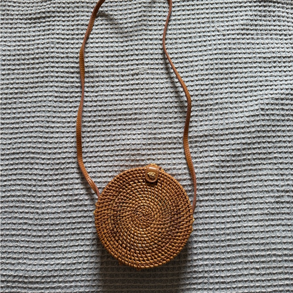 Urban Outfitters Rattan Crossbody Bag